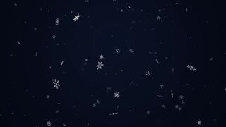Magical Falling Snowflakes Animation Background