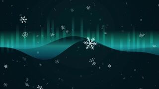 Cozy Winter Snowflakes & Audio Visualizer Background