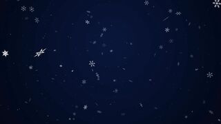 Beautiful Falling Snowflakes Background Animation
