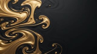Liquid gold and black fluid