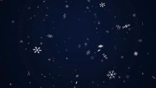 Magical Falling Snowflakes Background Loop