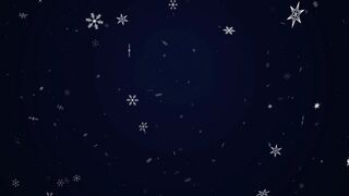 Magical Falling Snowflakes on Dark Blue Background 2