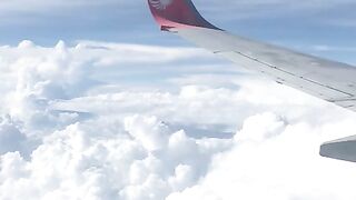 Flying Above the Clouds ☁️✈️ | A Beautiful View from the Air #Shorts