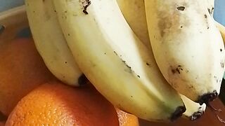 Banana and orange