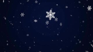 Magical Winter Snowfall Background | Relaxing Snowflakes Animation