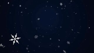 Magical Winter Snowfall Background Loop