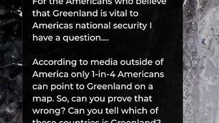 Most Americans can't even find Greenland on a map