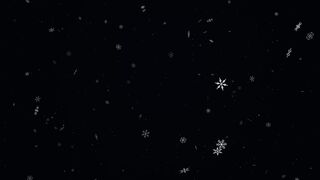 Elegant Falling Snowflakes Animation