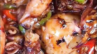 Chili garlic squids recipe