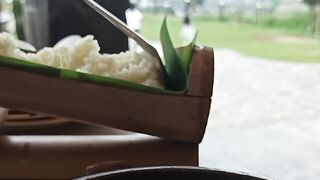 Traditional Indonesian Feast: Ayam Bakar & Nasi Liwet with a Nature View