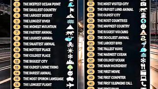 🧠 50 RANDOM FACTS — HOW MANY DO YOU KNOW? 🤩