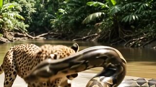ular vs leopard