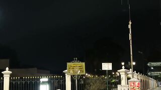 Night scene at Yogyakarta's historic gateway