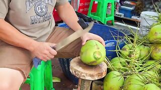 Masterfully Peeling Coconut🙏🙏❤️
