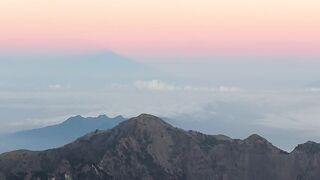 Summit for rinjani mountain