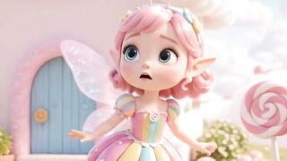 🧚‍♀️ The Little Fairy in the Magical Candy World 🍭✨ #Shorts