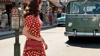 Lifestyle and taking a bus in the 1950s❤️❤️