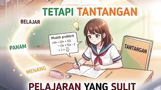 Pelajaran yang sulit bukan musuh, tetapi tantangan yang bisa kamu taklukkan pelan-pelan
