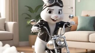 Cat Cooks Rabbit in Animation