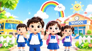 Happy kids at school