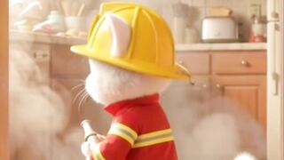 🐱 Firefighter Cat’s BIGGEST Emergency… BURNT TOAST?! 😂
