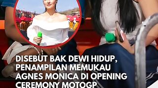 Agnes monica tampil di mandalika