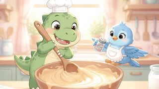 Dino's Sweet Bakery: Flipping Pancakes & Rainbow Cupcakes!