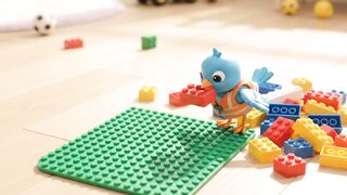 Dino Builds a Giant Toy Brick Office from Scratch! 🧱🦖🏢