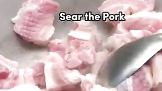 Sweetened pork recipe