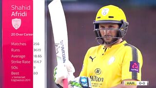 Shahid Afridi Scored 100 In 42 balls in - Netwest T20 Blast
