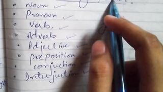 Parts of speech and kinds of noun