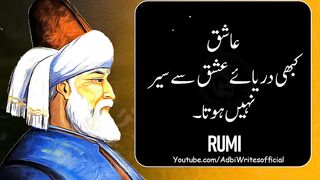 MAULANA RUMI ISHQ QUOTES IN URDU  RUMI QUOTES  POPULAR QUOTES OF RUMI IN URDU ABOUT LIFE