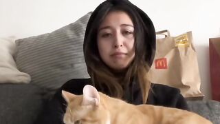 Cat Smelling Durian for the First Time! 😂 14