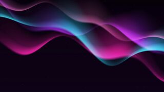 Abstract Glowing Wave Background
