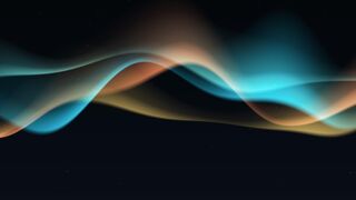 Abstract Glowing Sound Wave Motion Background