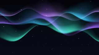 Glowing Neon Aurora Waves Background | Abstract Cosmic Light Loop