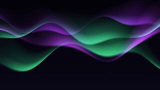 Glowing Aurora Waves Abstract Background | Relaxing Visuals