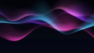 Abstract Neon Glowing Waves Background Animation