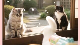 GATOS FINGINDO DE MORTO