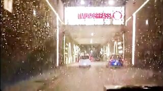 Beautiful underpass car drive
