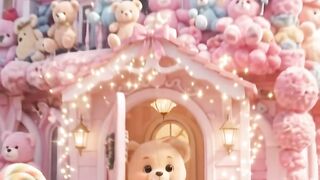 🧸💗 The Most Beautiful Pink Teddy Bear House! 🏡✨