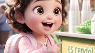 Cute little kid buys seblak