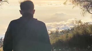 The view on the mountain is beautiful and full of amazing views.