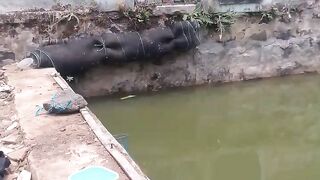 Meski cuaca panas tetap semangat cari ikan