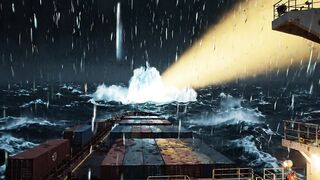 THE OCEAN JUST OPENED.