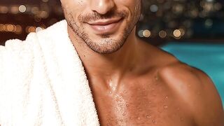 Night Swim with Handsome Man