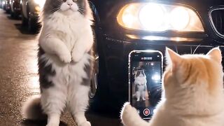 Cat Staring at a Ghost in the Hallway! 14