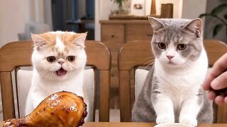 Cat Sneezing and Scaring Itself! 17