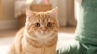 Kid and cat
