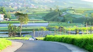 Beautiful Mount Sumbing on the Sukoyono road
